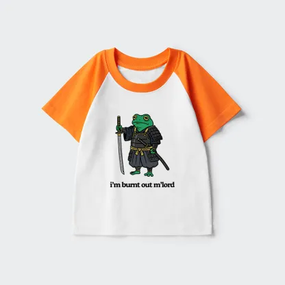 Tokyo-Tiger Tired Frog Kids Raglan T-shirt