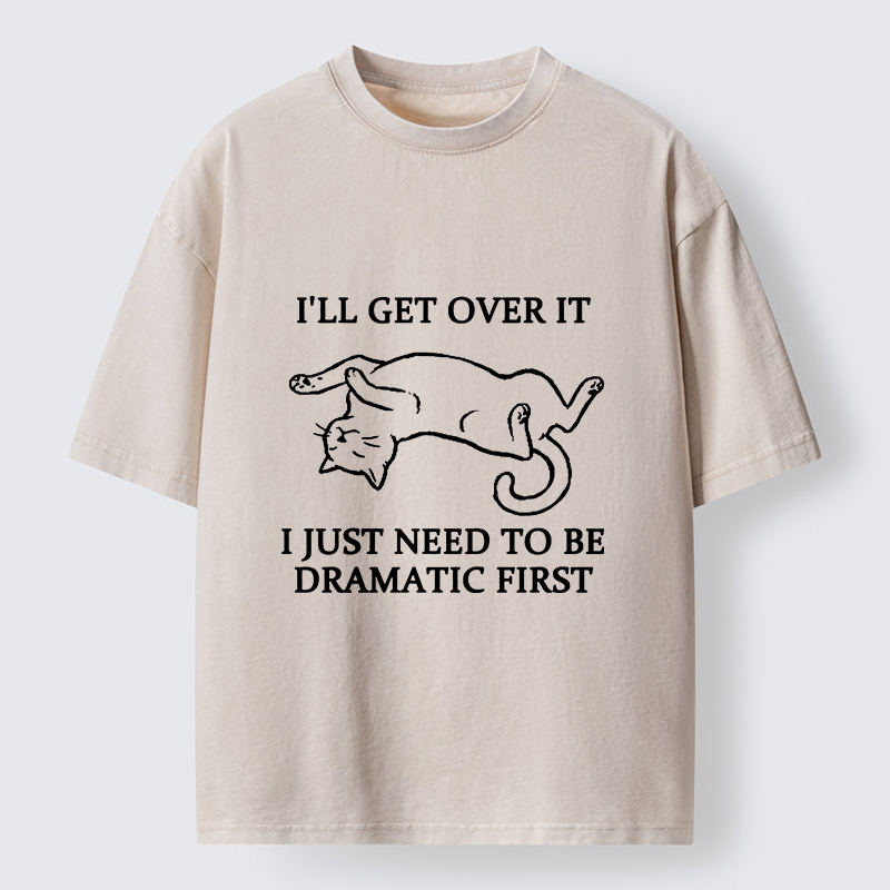 Tokyo-Tiger Dramatic Cat Meme Washed T-Shirt