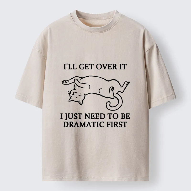 Tokyo-Tiger Dramatic Cat Meme Washed T-Shirt