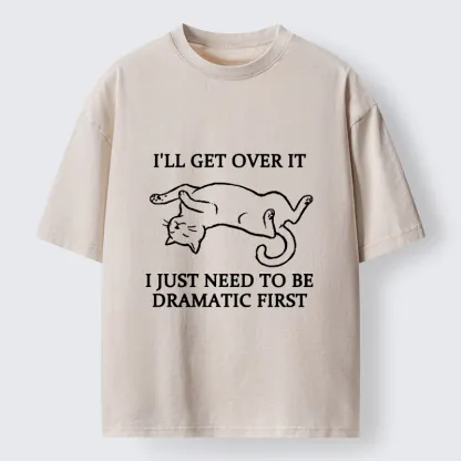 Tokyo-Tiger Dramatic Cat Meme Washed T-Shirt