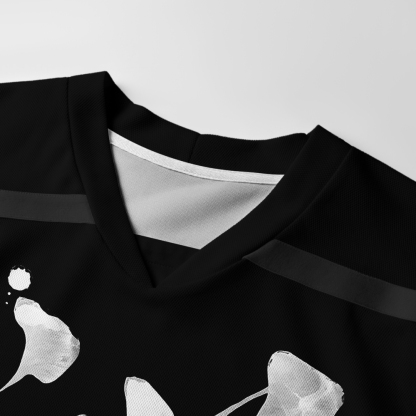 Tokyo-Tiger Japanese Zen Kanji Long-Sleeve Hockey Jersey