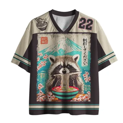 Tokyo-Tiger Please Give Raccoon A Discount Mesh Jersey