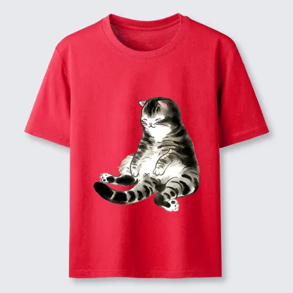 Tokyo-Tiger Ink Painting Cute Cat Classic T-Shirt