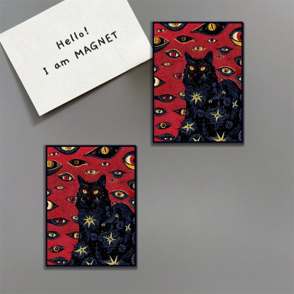 Tokyo-Tiger Mysterious Cat Fridge Magnet