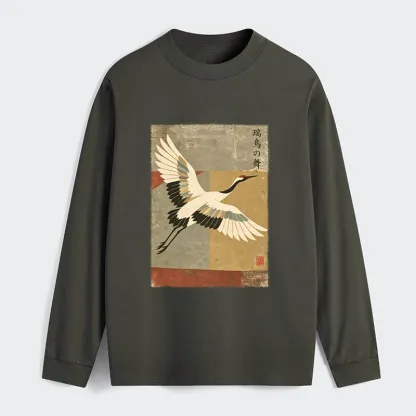Tokyo‑Tiger Crane Spirit Classic Long Sleeve T-Shirt