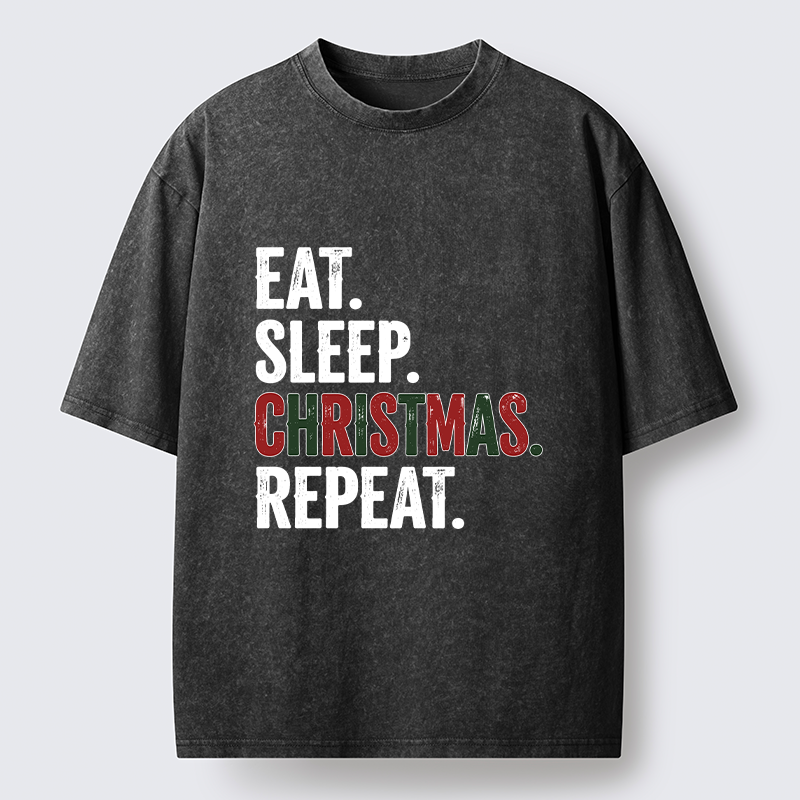 Tokyo-Tiger Christmas Daily Repeat Washed T-Shirt