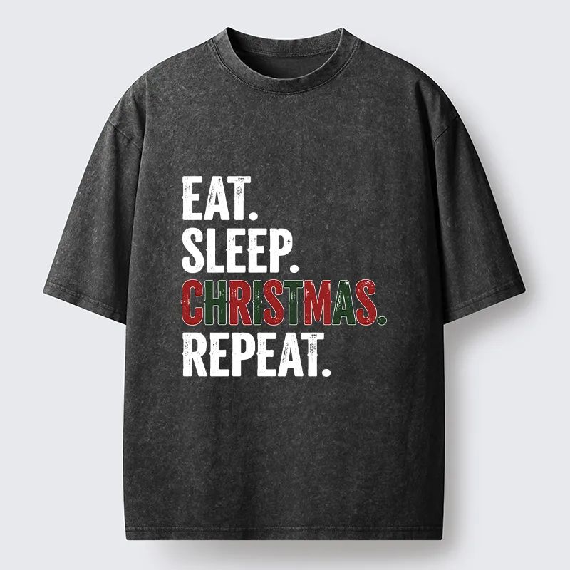 Tokyo-Tiger Christmas Daily Repeat Washed T-Shirt