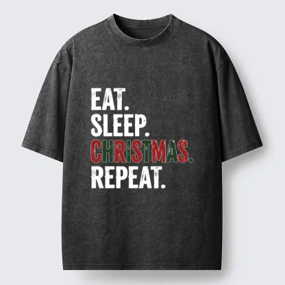 Tokyo-Tiger Christmas Daily Repeat Washed T-Shirt