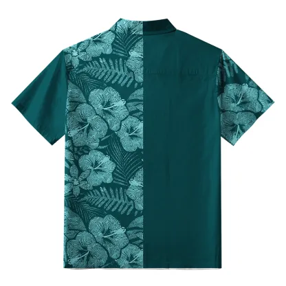 Tokyo-Tiger Tropical Ripple Flowers Button-up Shirt