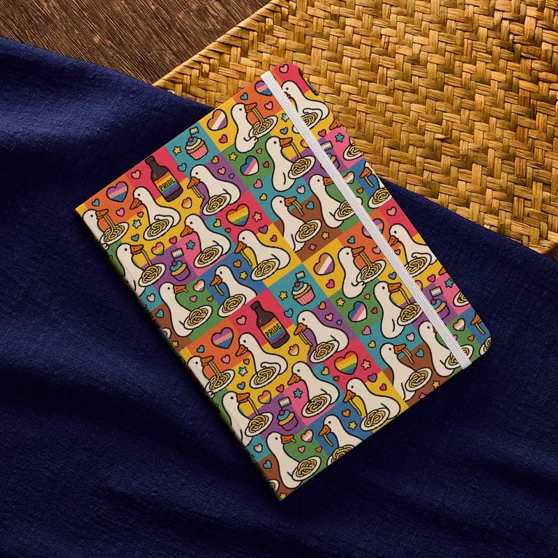 Tokyo-Tiger Pride japanese Goose Eat Spaghetti Notebook