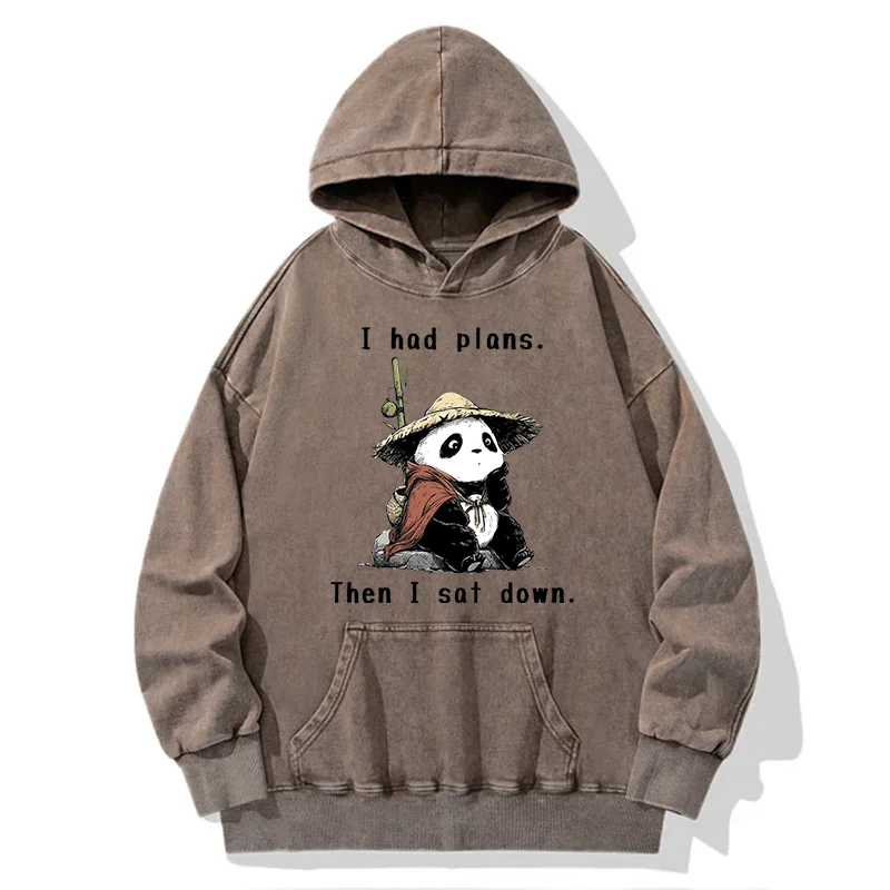 Tokyo-Tiger The Maybe Later Panda Washed Hoodie