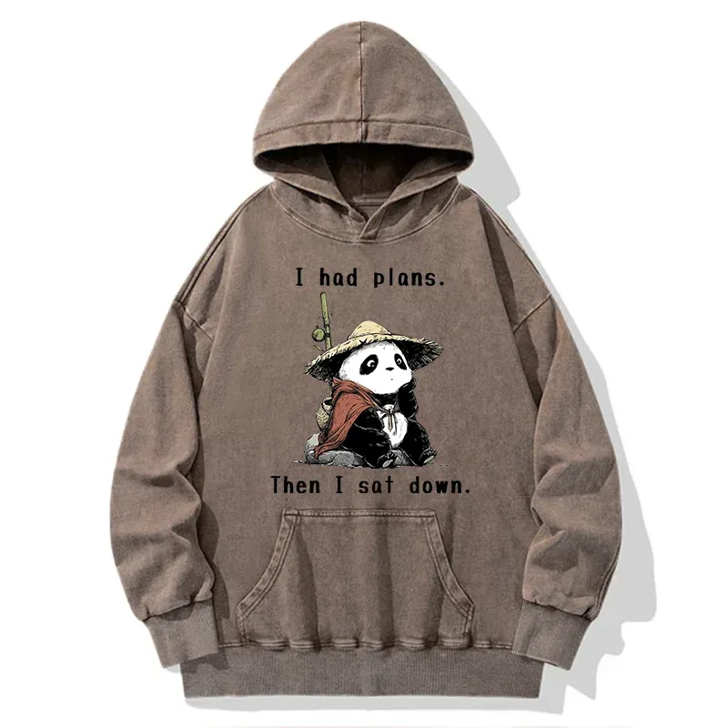 Tokyo-Tiger The Maybe Later Panda Washed Hoodie