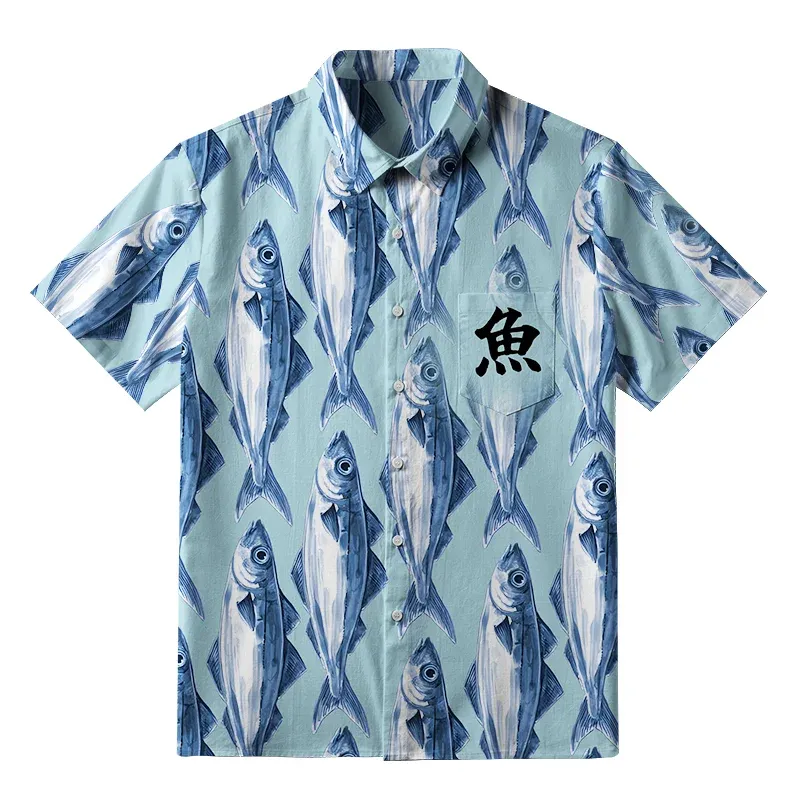 Tokyo-Tiger School Of Fish Button-up Shirt Sale