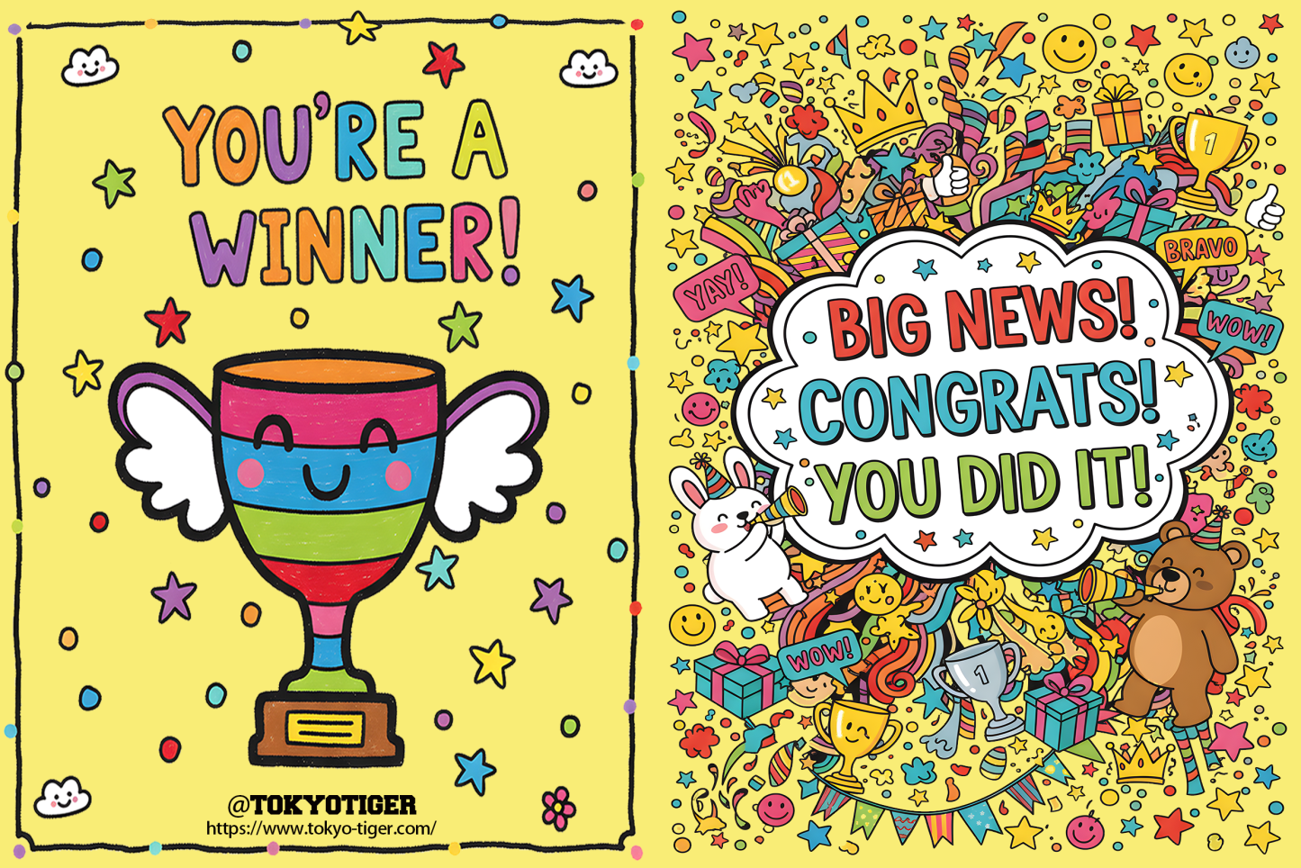 Tokyo-Tiger You Are Winner Card