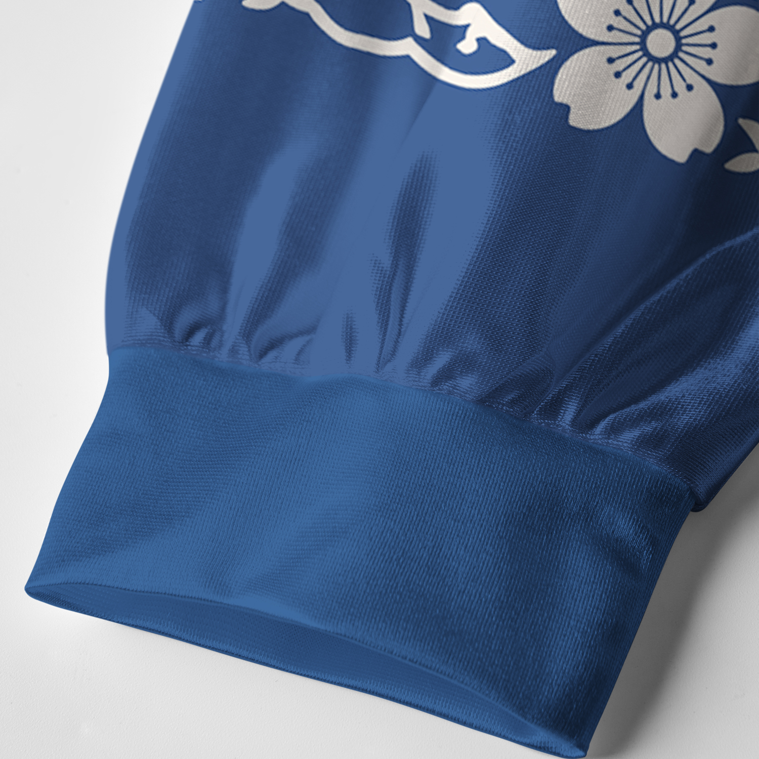 Tokyo-Tiger Japanese Sakura Floral Paneled Long Sleeve Jersey