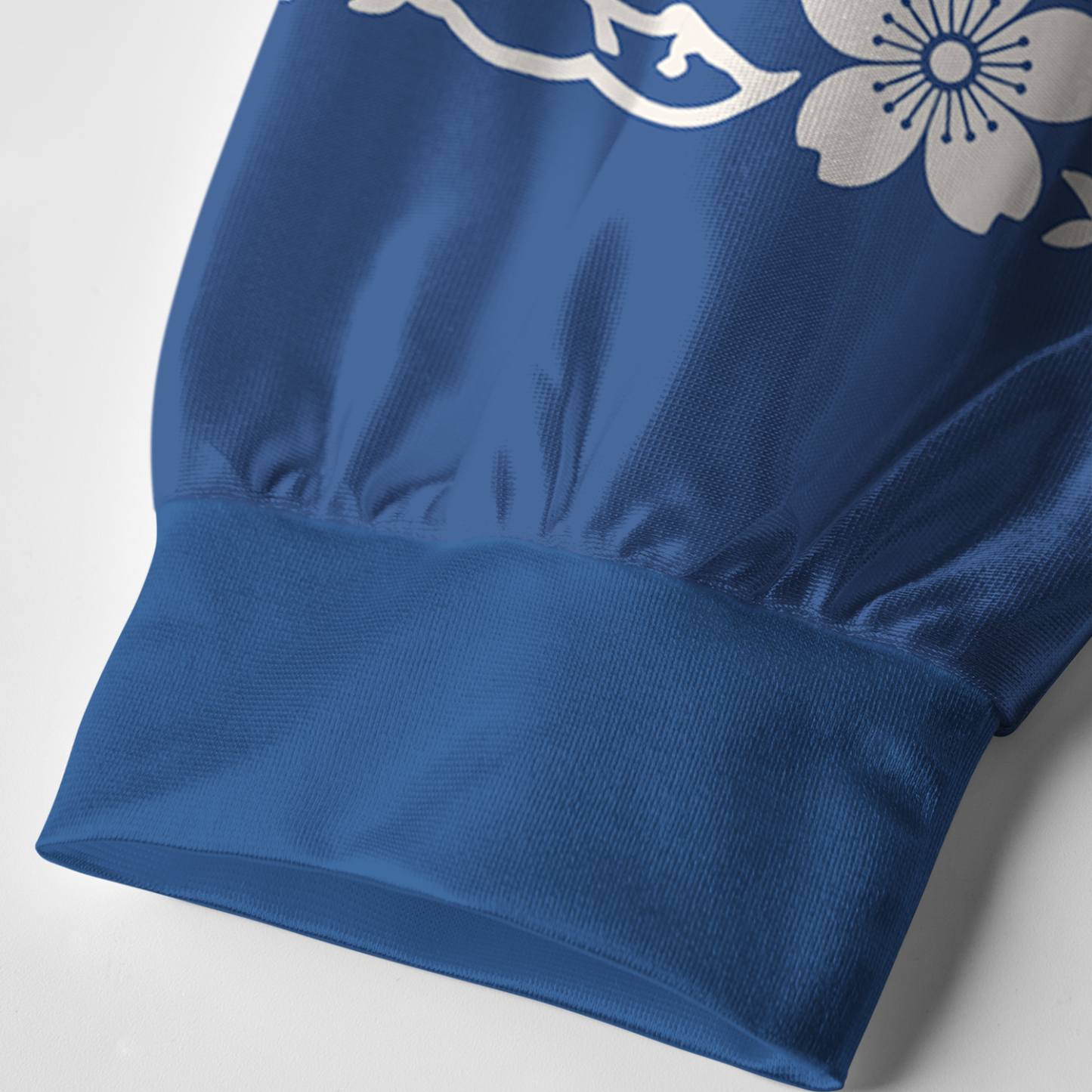 Tokyo-Tiger Japanese Sakura Floral Paneled Long Sleeve Jersey