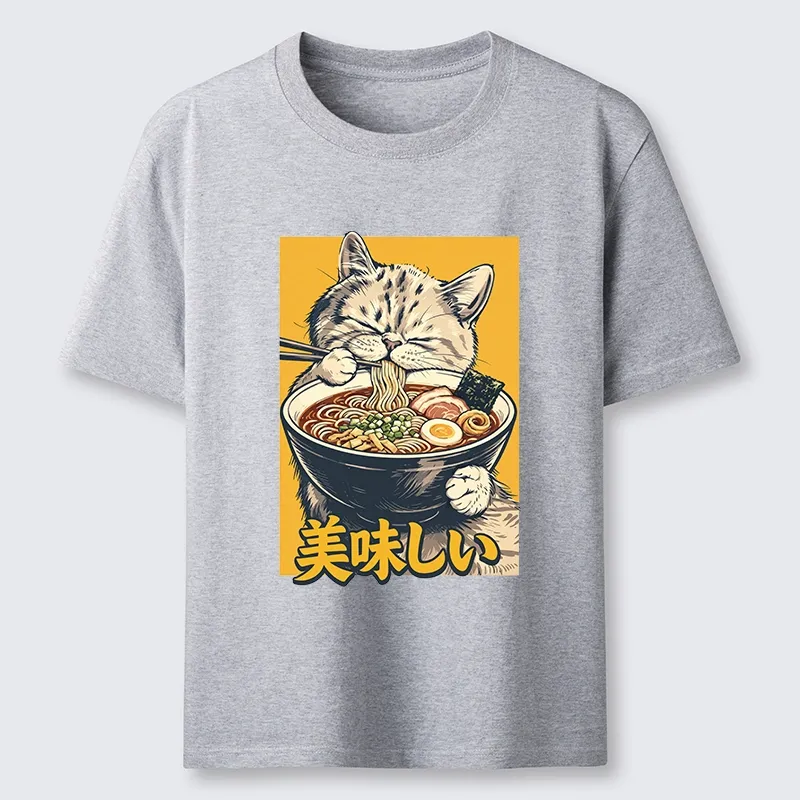 Tokyo-Tiger Cat Eat Ramen Classic T-Shirt