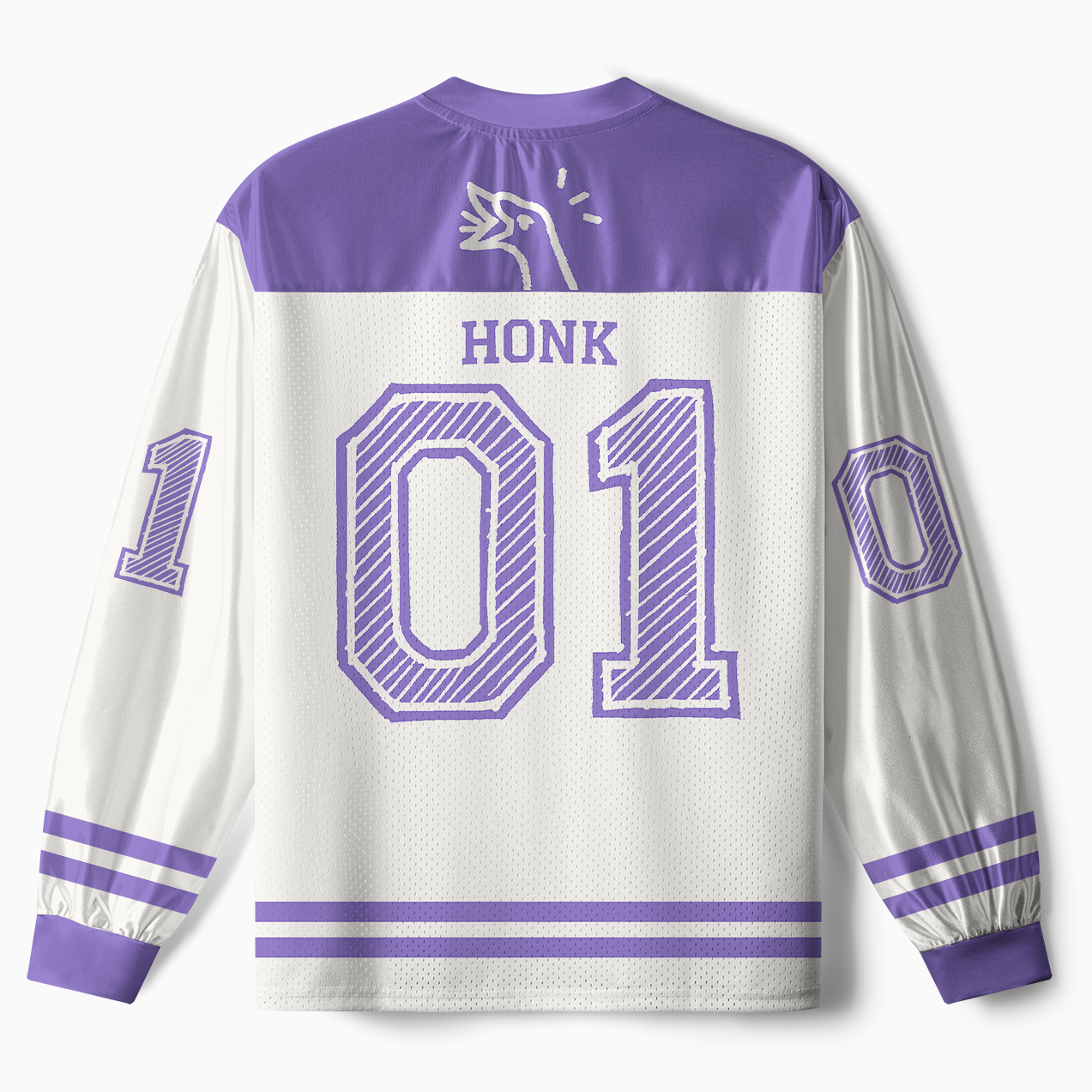 Tokyo-Tiger Stupid Goose Funny Japan Retro Paneled Long Sleeve Jersey