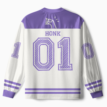 Tokyo-Tiger Stupid Goose Funny Japan Retro Paneled Long Sleeve Jersey