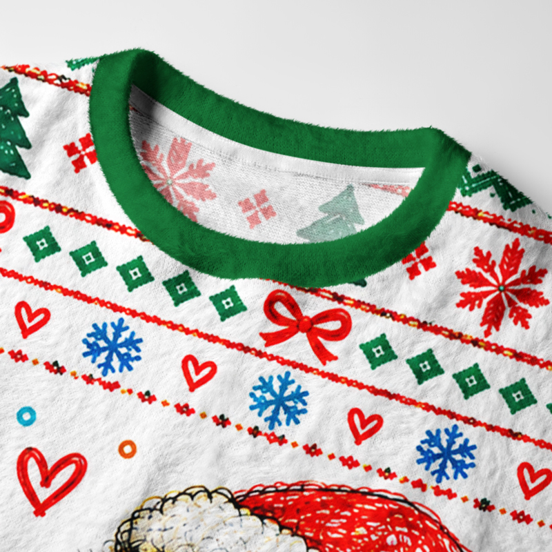 Tokyo-Tiger Capybara Cozy Vibe Fuzzy Christmas Ugly Sweatshirt