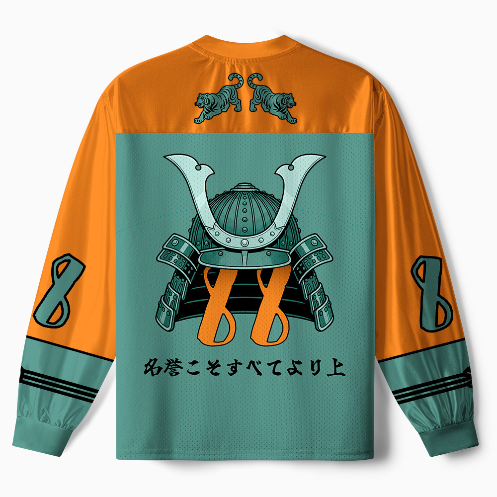 Tokyo-Tiger Bushido Tiger Paneled Long Sleeve Jersey