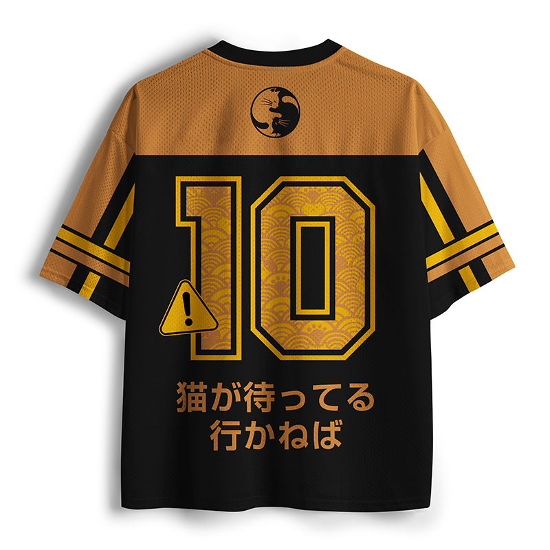 Tokyo-Tiger My Cat Is Calling And I Must Go Funny Mesh Jersey