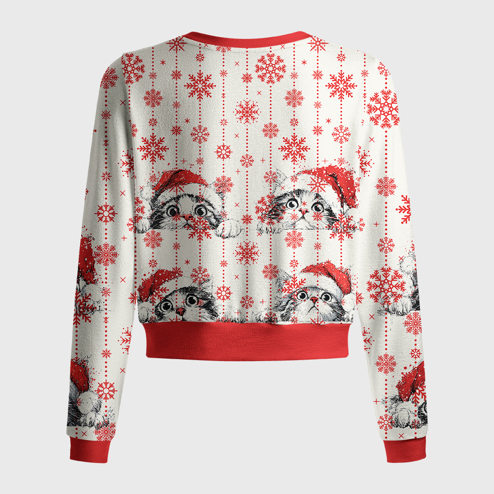 Tokyo-Tiger The Curious Christmas Cat Women's Lightweight Cardigan
