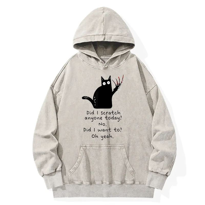 Tokyo-Tiger Cats With Sharp Claws Washed Hoodie