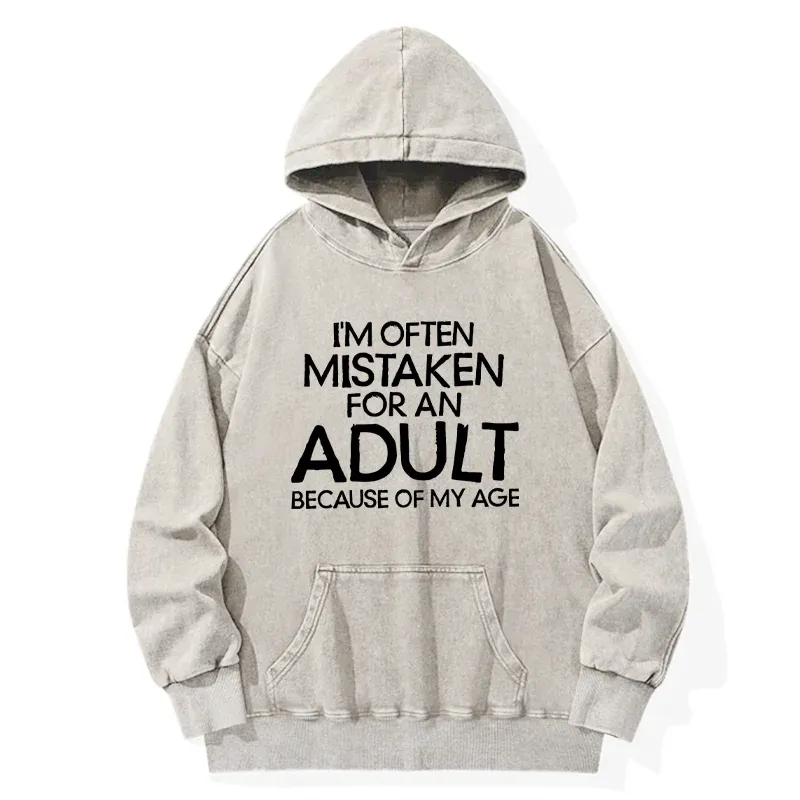 Tokyo-Tiger Old In Age But Young At Heart  Washed Hoodie