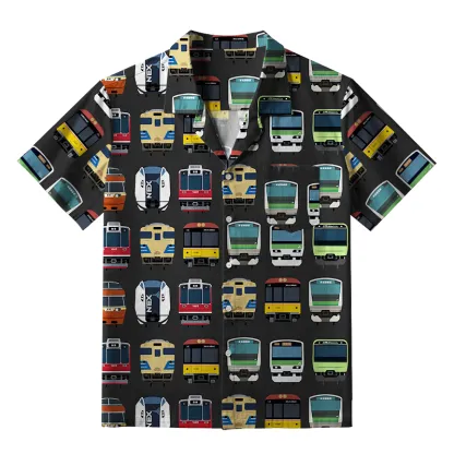Tokyo-Tiger Japanese Traditional Trains Aloha Hawaiian Shirt