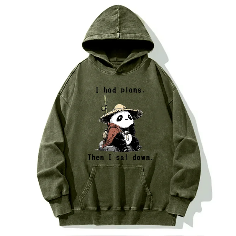 Tokyo-Tiger The Maybe Later Panda Washed Hoodie