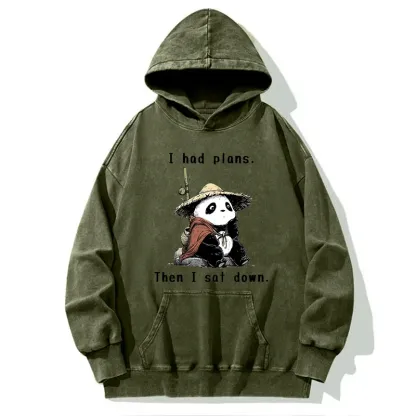 Tokyo-Tiger The Maybe Later Panda Washed Hoodie