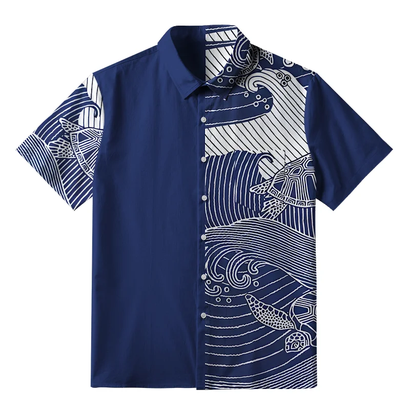 Tokyo-Tiger Turtles In The Ocean Button-up Shirt