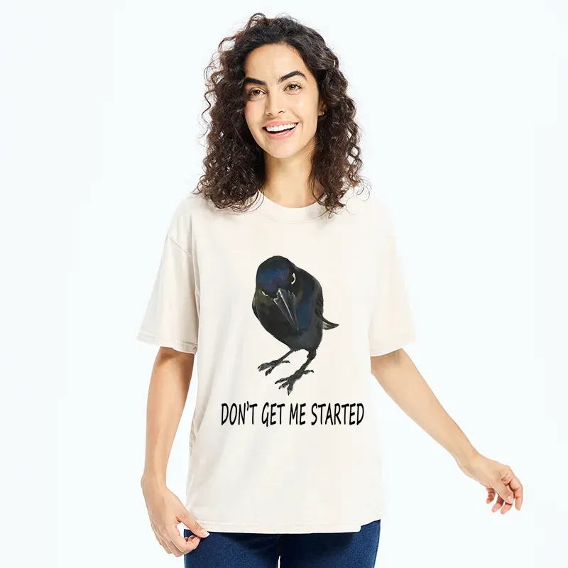 Tokyo-Tiger Angry Crow Meme Washed T-Shirt