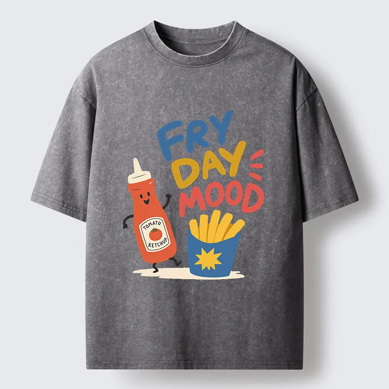 Tokyo‑Tiger Fry Day Ketchup Mood Washed T‑Shirt Sale