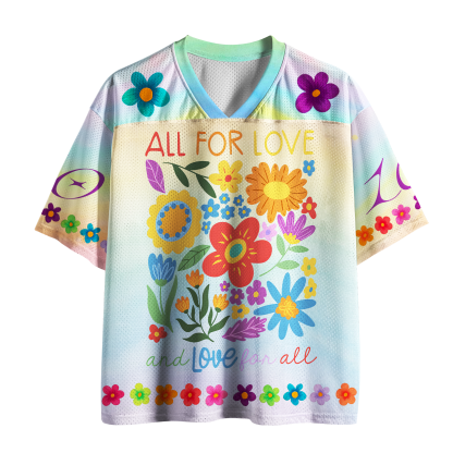 Tokyo-Tiger Pastel Rainbow Garden Mesh Jersey