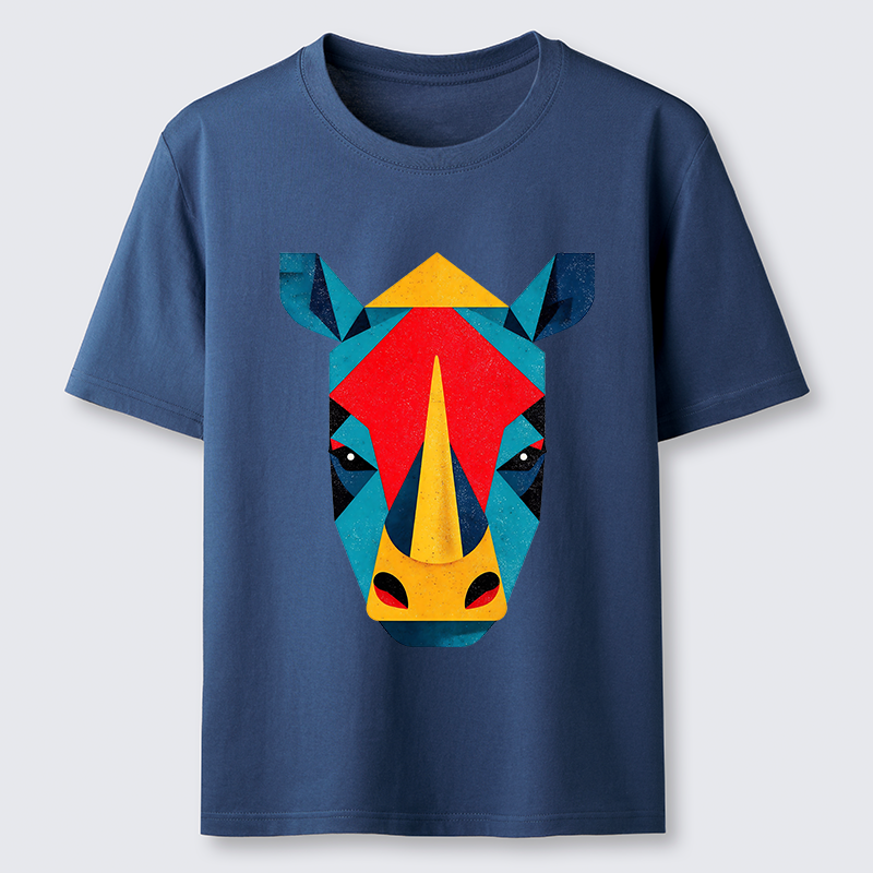 Tokyo-Tiger Geometric Rhino Art Classic T-Shirt