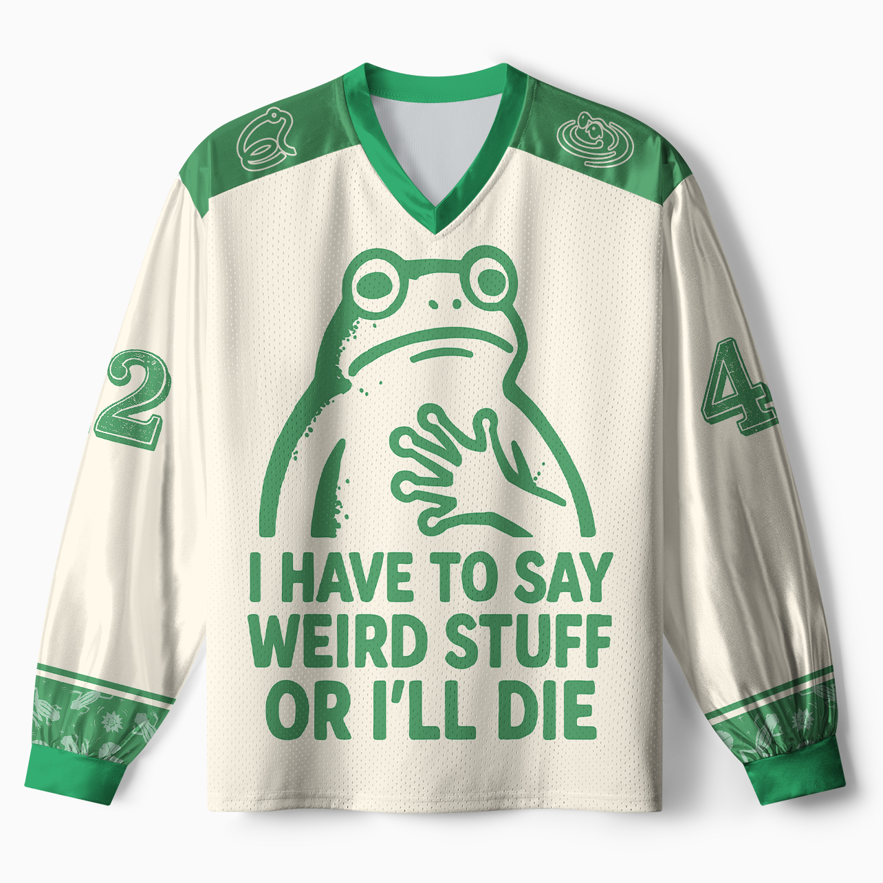 Tokyo-Tiger Weird Frog Funny Meme Paneled Long Sleeve Jersey Sale