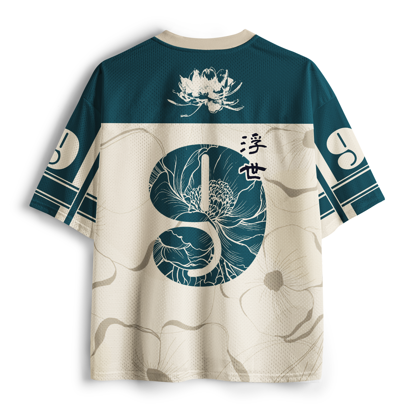 Tokyo-Tiger Ukiyo No Hana Mesh Jersey