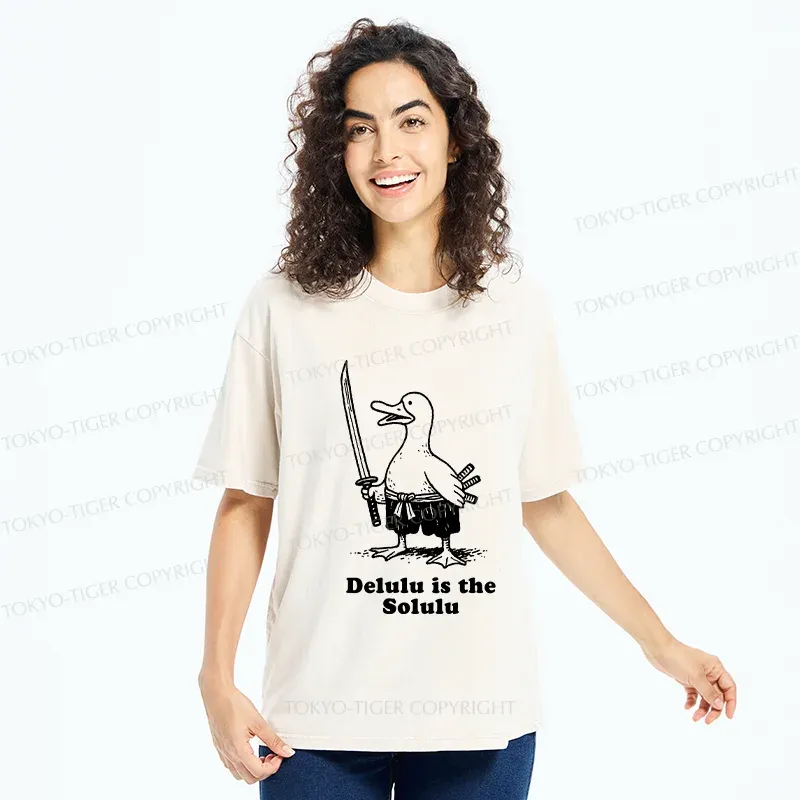 Tokyo-Tiger Samurai Goose Washed T-Shirt