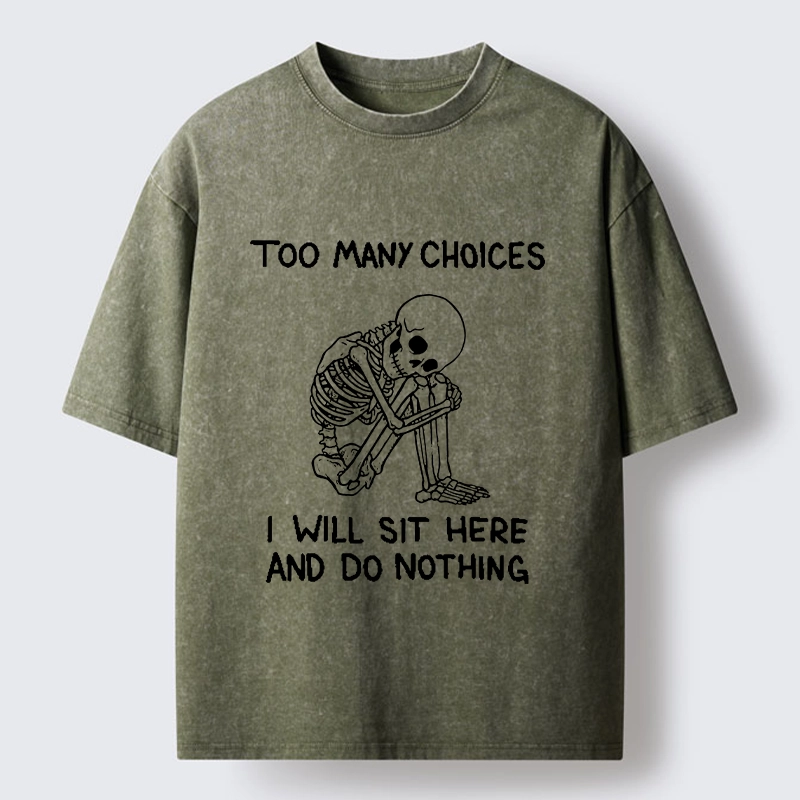 Tokyo‑Tiger Meme Do Nothing Washed T‑Shirt