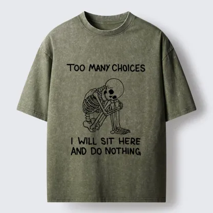 Tokyo‑Tiger Meme Do Nothing Washed T‑Shirt