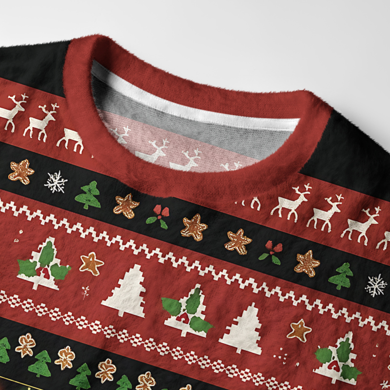 Tokyo-Tiger No Hope But A Cat Fuzzy Christmas Ugly Sweatshirt