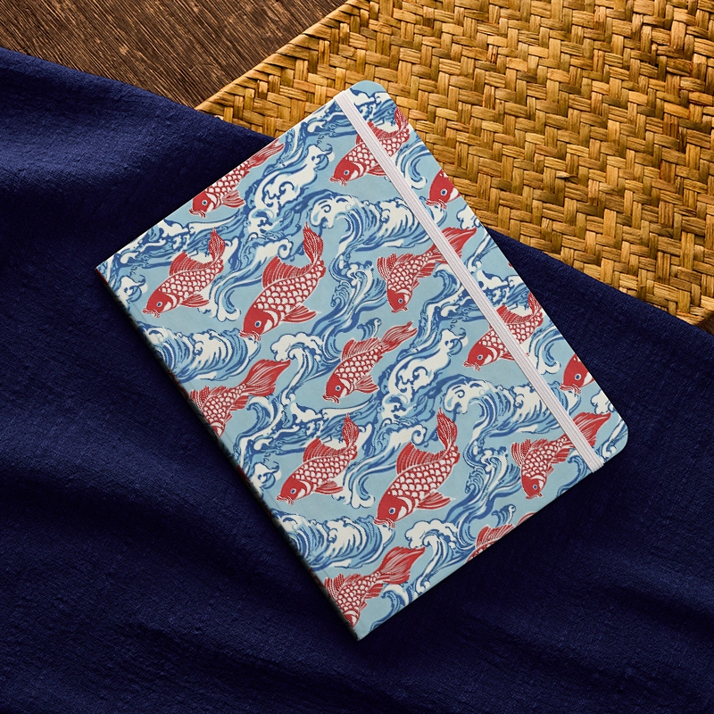 Tokyo-Tiger Koi Carp Frenzy Notebook