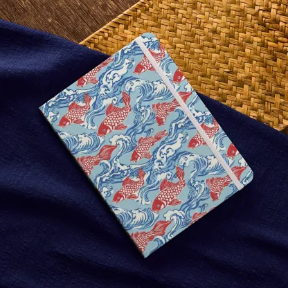 Tokyo-Tiger Koi Carp Frenzy Notebook