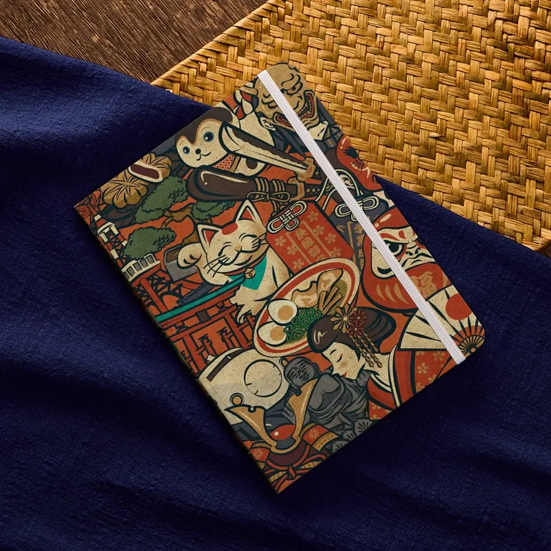 Tokyo-Tiger Japanese Traditional Elements Notebook
