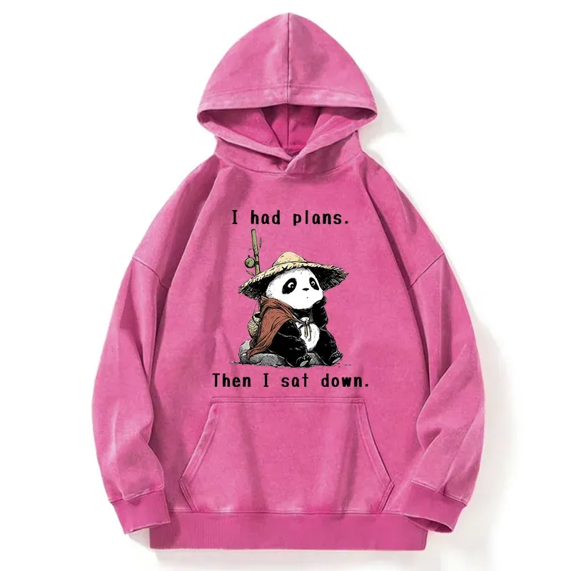 Tokyo-Tiger The Maybe Later Panda Washed Hoodie