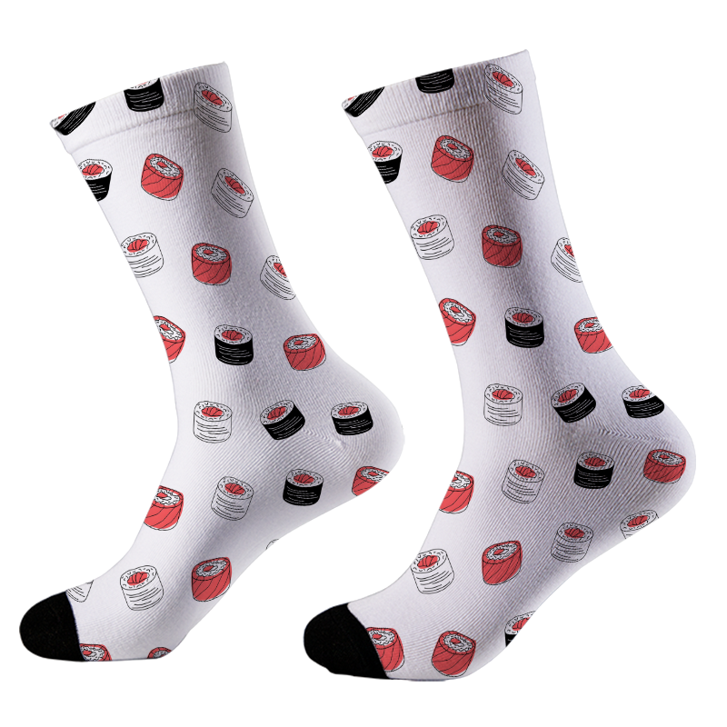Tokyo-Tiger Sushi Roll Socks