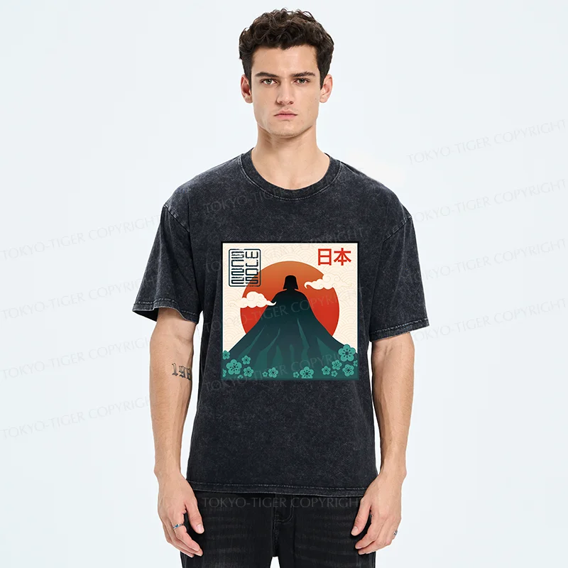 Tokyo-Tiger Fujiwalker Funny Washed T-Shirt