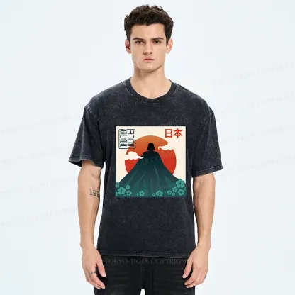 Tokyo-Tiger Fujiwalker Funny Washed T-Shirt